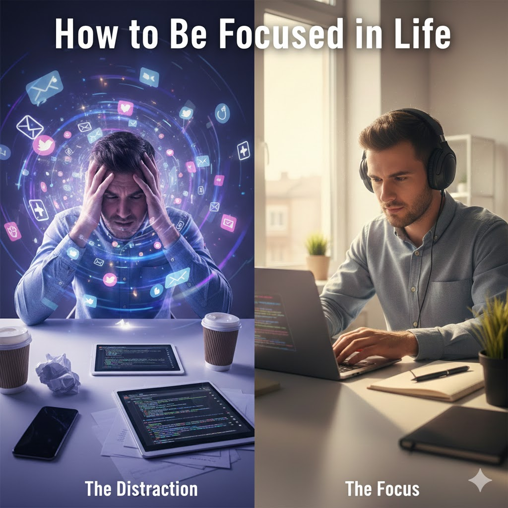 how to be focused in life